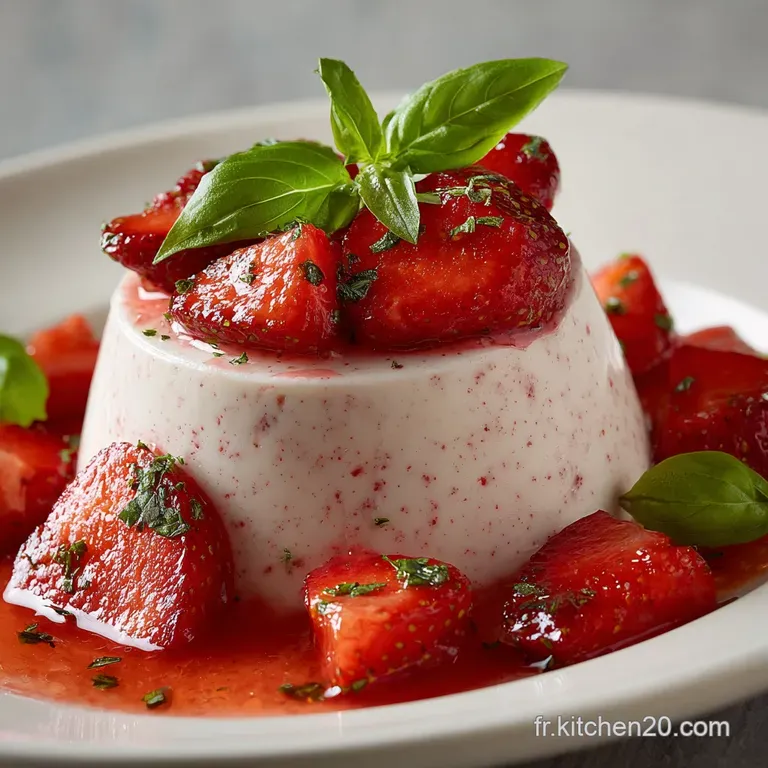 Mousse all&eacute;g&eacute;e aux Fraises et Basilic la l&eacute;g&egrave;ret&eacute; dun nuage proven&ccedil;al