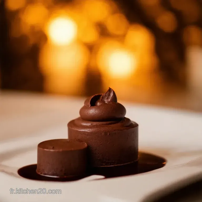 Mousse Noisette Chocolat En Verrines presentation