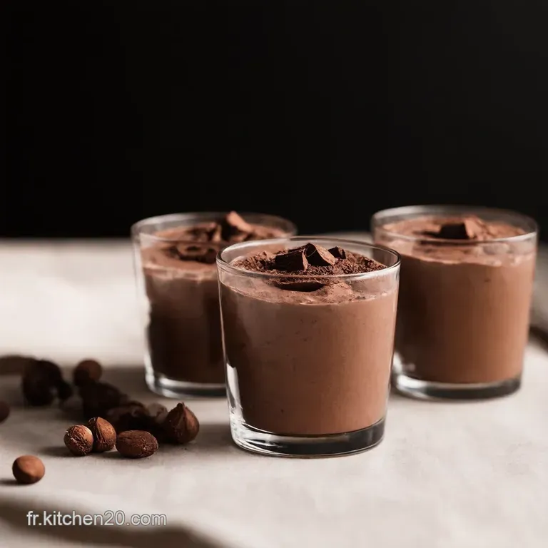 Mousse Noisette Chocolat en Verrines