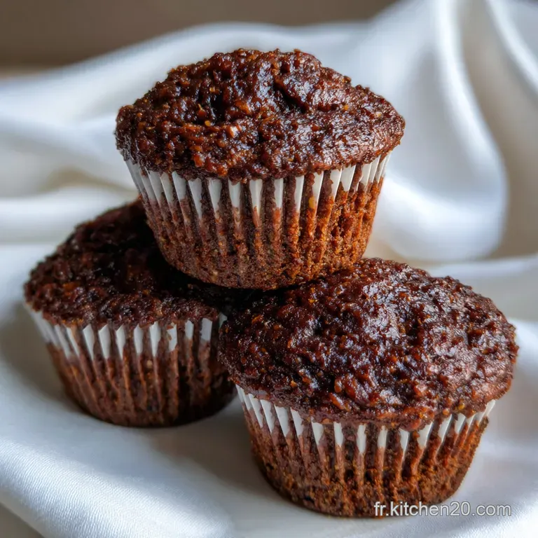 Chocolate Oat Bran Muffins : Recette Facile presentation