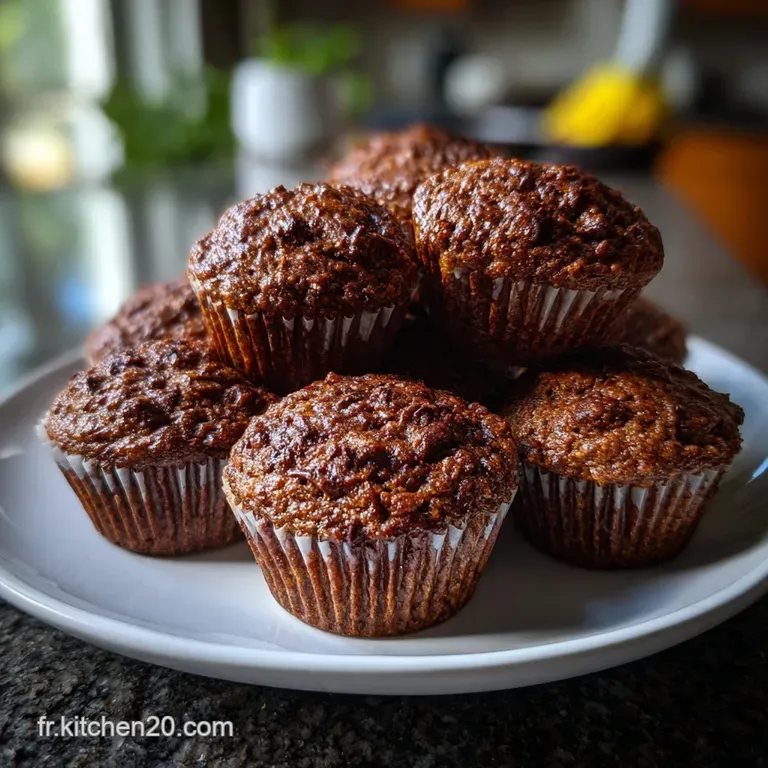 Chocolate Oat Bran Muffins : Recette Facile