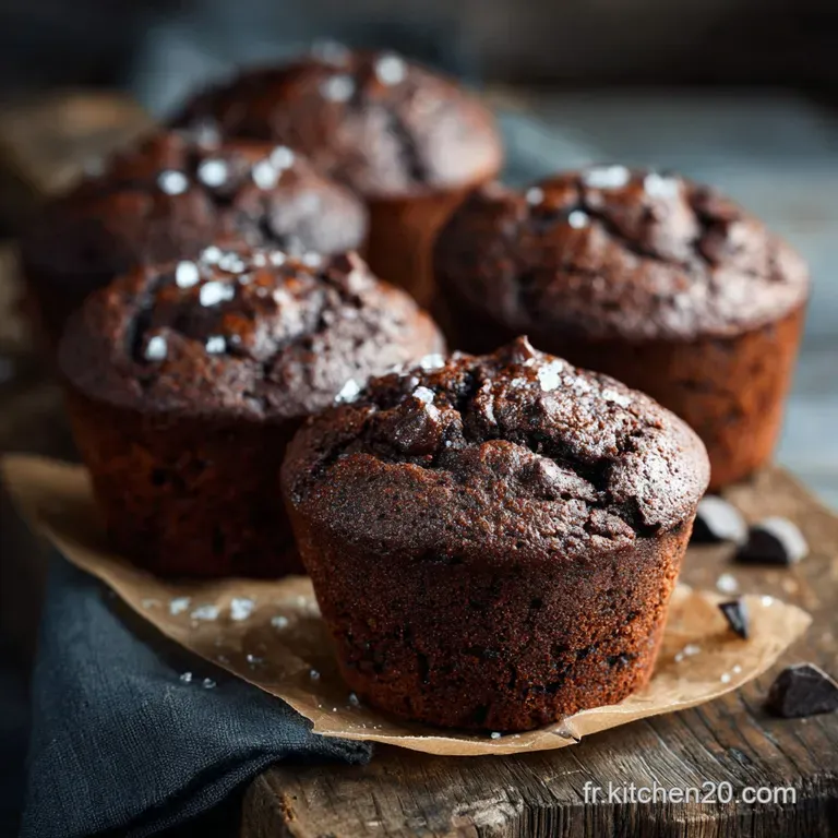 Les Vrais Muffins Moelleux Double Chocolat Fa&ccedil;on P&acirc;tissier