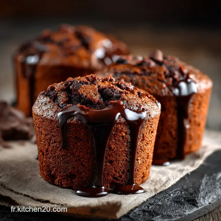 Muffins Moelleux Au Chocolat : La Recette Infaillible Pour Un Moelleux Absolu presentation