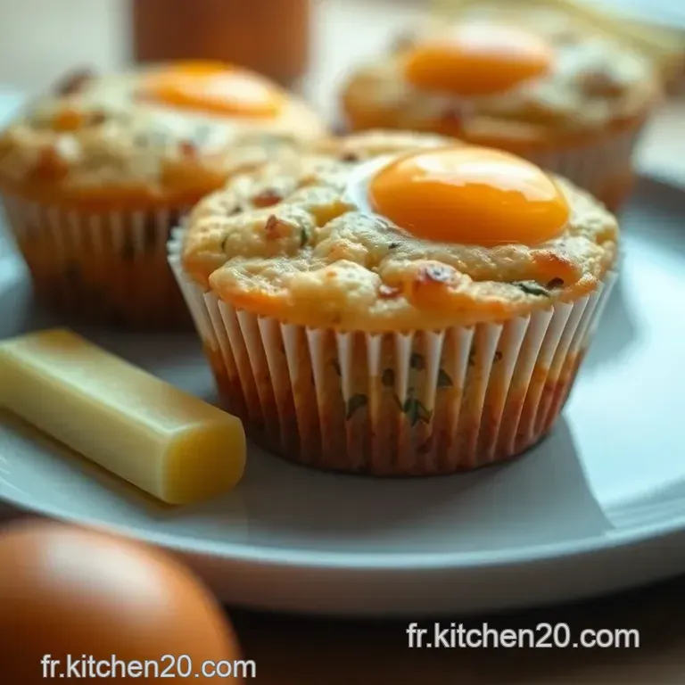 Muffins Savoureux Aux &OElig;ufs presentation