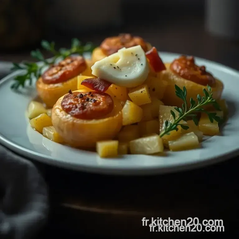 Nids Croustillants De Pommes De Terre: &OElig;ufs Jambon & Fromage presentation