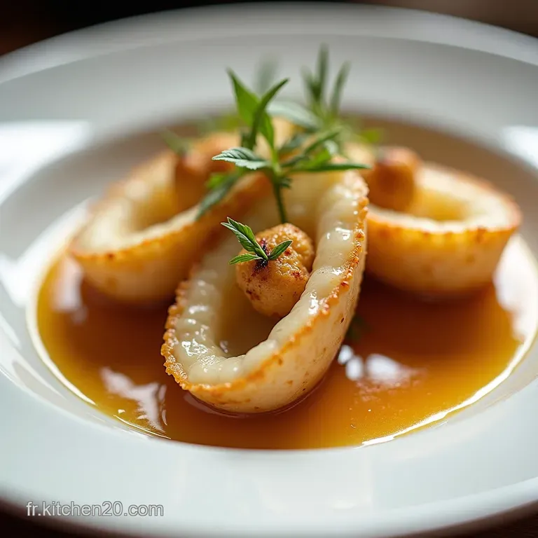 Les Joyaux de la Mer Noix de SaintJacques Po&ecirc;l&eacute;es Sauce Cr&eacute;m&eacute;e au Cognac et Estragon Frais