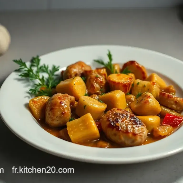 Nouilles Saut&eacute;es au Poulet : Un D&eacute;lice Asiatico-Fran&ccedil;ais!