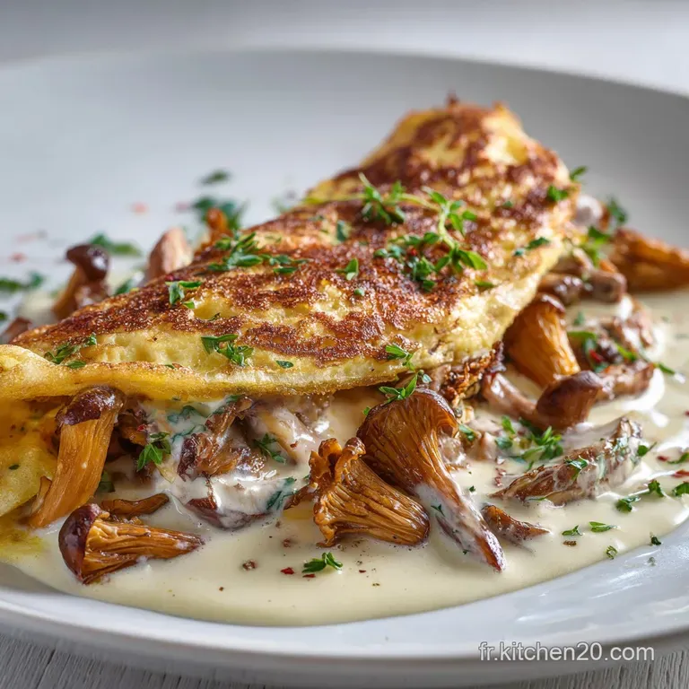 Omelette Aux Girolles Sauvages : La Version Baveuse Digne Dun Grand Chef presentation