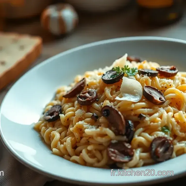 Orzotto Cr&eacute;meux aux Champignons et Parmesan