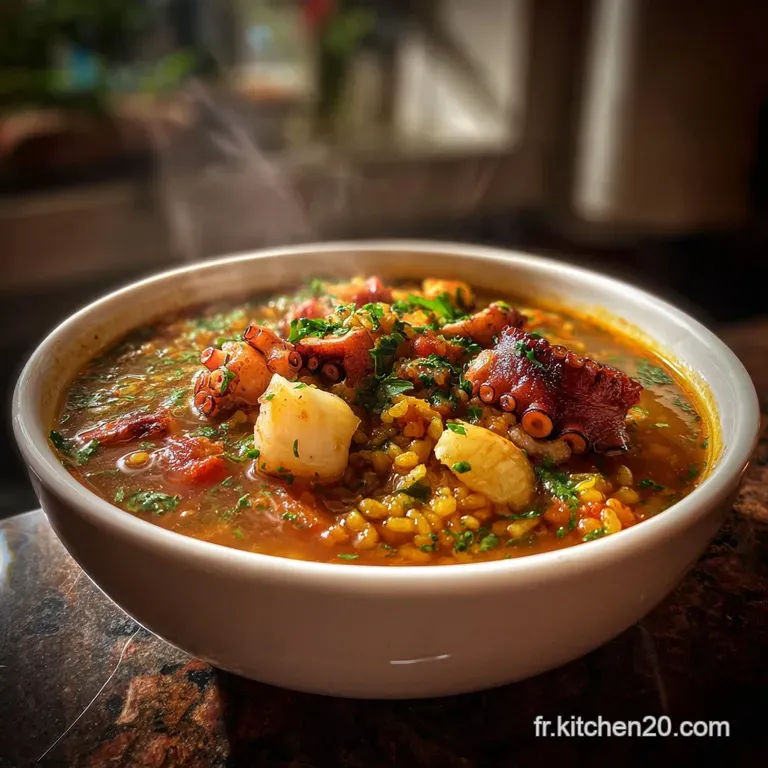 Paella au Poulpe : Recette Fumet Intense et Socarrat