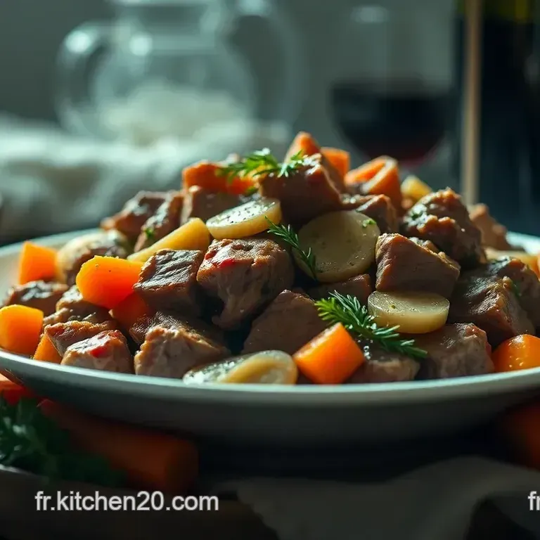 Paleron Brais&eacute; &agrave; la Fran&ccedil;aise : Un Festin de Saveurs