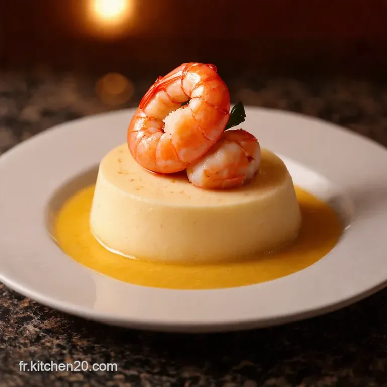 Panna Cotta Oc&eacute;ane Homard Crevettes &Eacute;l&eacute;gance En Couches presentation