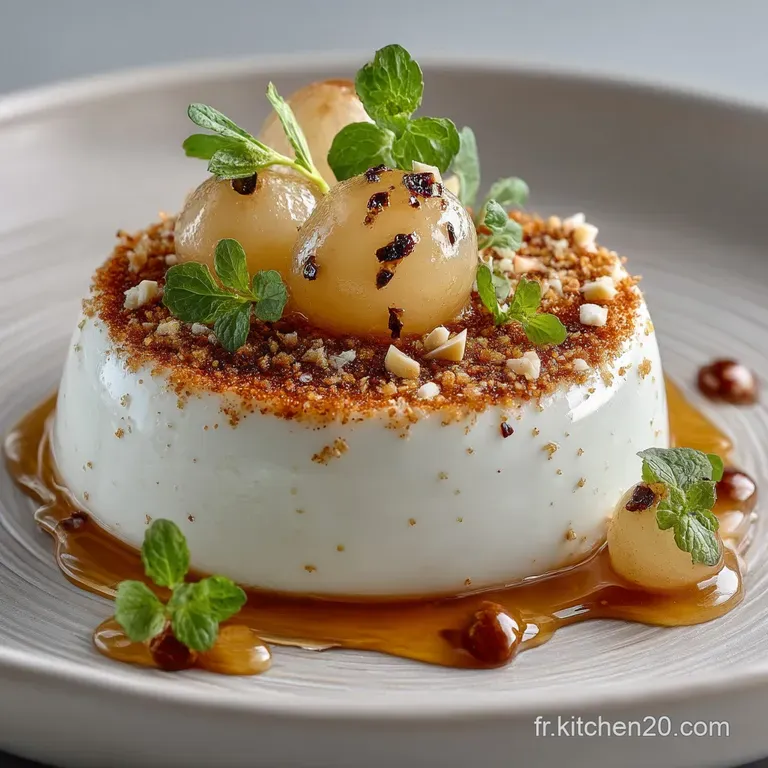 Panna Cotta Poires au Lait dAmande : V&eacute;g&eacute;tale Gourmande