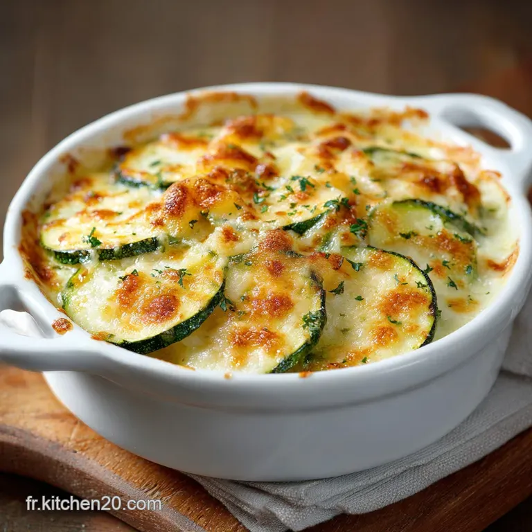 Parmentier Courgettes Et Pommes De Terre La Version De L&eacute;t&eacute; Gratin&eacute;e Au Comt&eacute; presentation