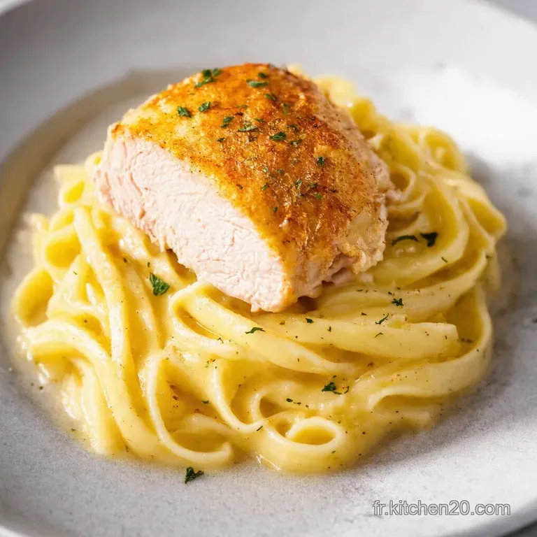 P&acirc;tes Alfredo au Poulet &Eacute;pic&eacute; fa&ccedil;on TikTok