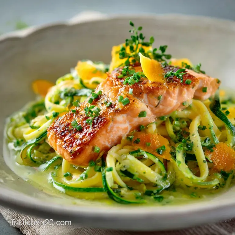 P&acirc;tes Compl&egrave;tes au Saumon et &agrave; la Courgette L&Eacute;quilibre Gourmand et Sain