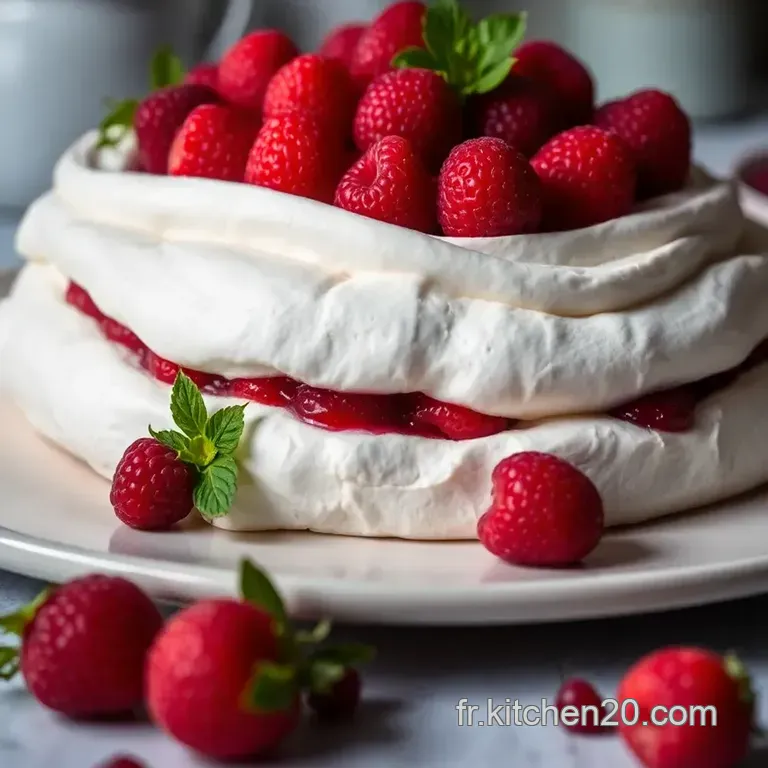 Pavlova Aux Fraises: Douceur D &eacute;t&eacute; presentation