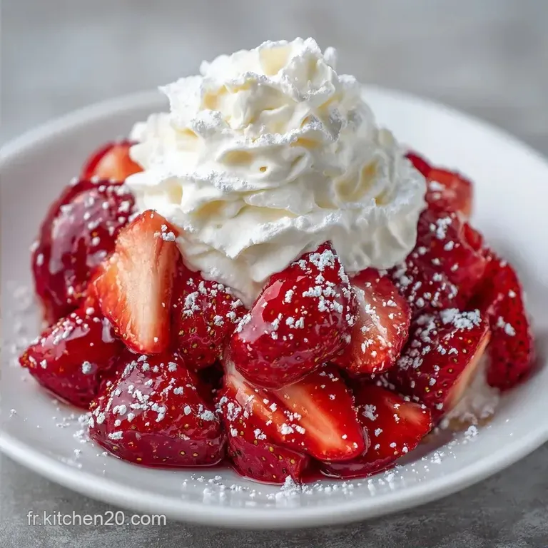 Petit Dessert Fraise Minute : Onctueux et Frais