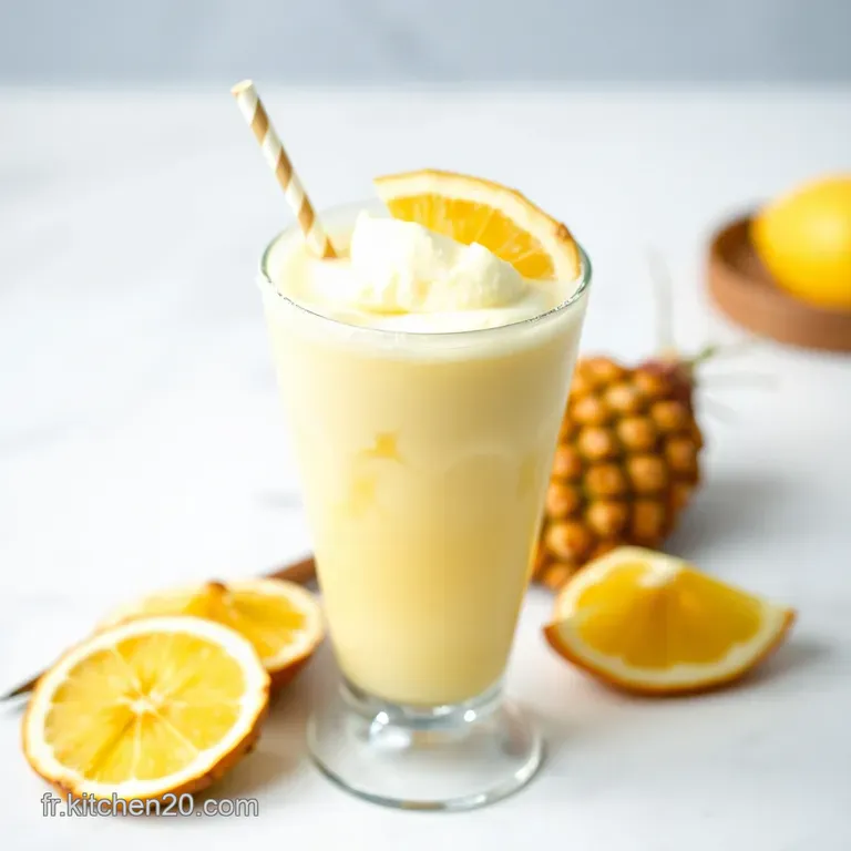 Pi&ntilde;a Colada Vierge: L &Eacute;vasion Tropicale Sans Alcool