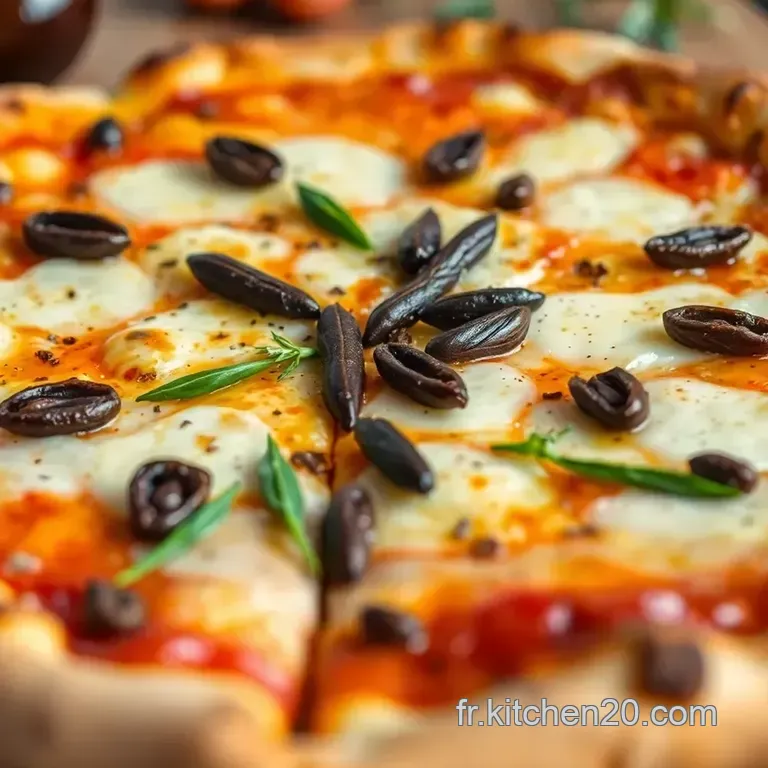 Pizza Aux Anchois Authentique presentation