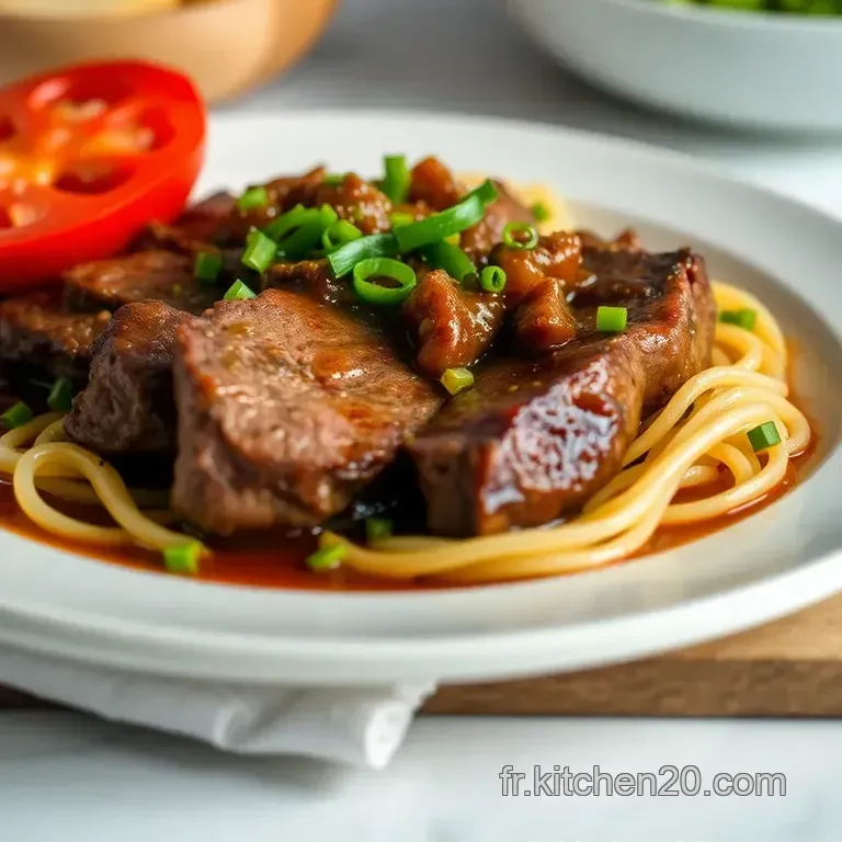 Po&ecirc;l&eacute;e De B&oelig;uf Aux Poivrons Arc-En-Ciel presentation