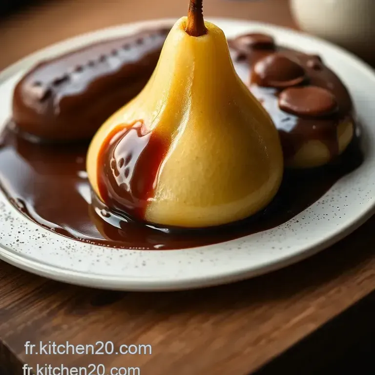 Poire Belle-H&eacute;l&egrave;ne: La Douceur Fruit&eacute;e En Chocolat presentation