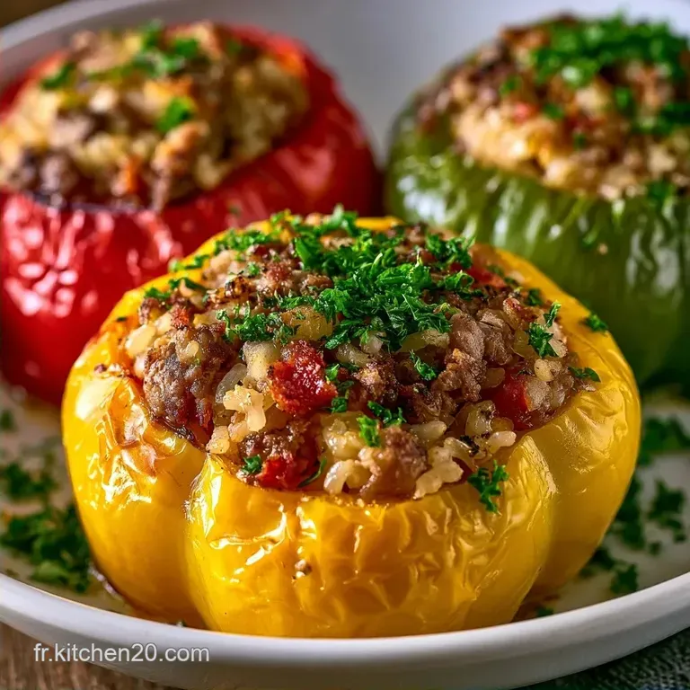 Poivrons Farcis au Boeuf Traditionnels