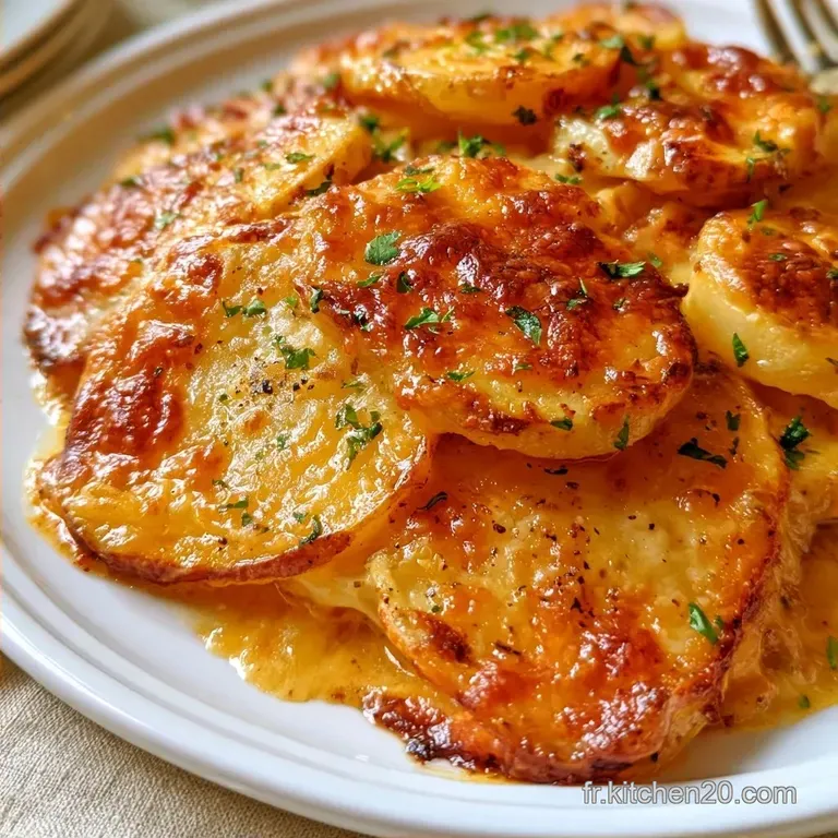 Pommes de Terre Gratin&eacute;es au Parmesan Ultra Fondantes