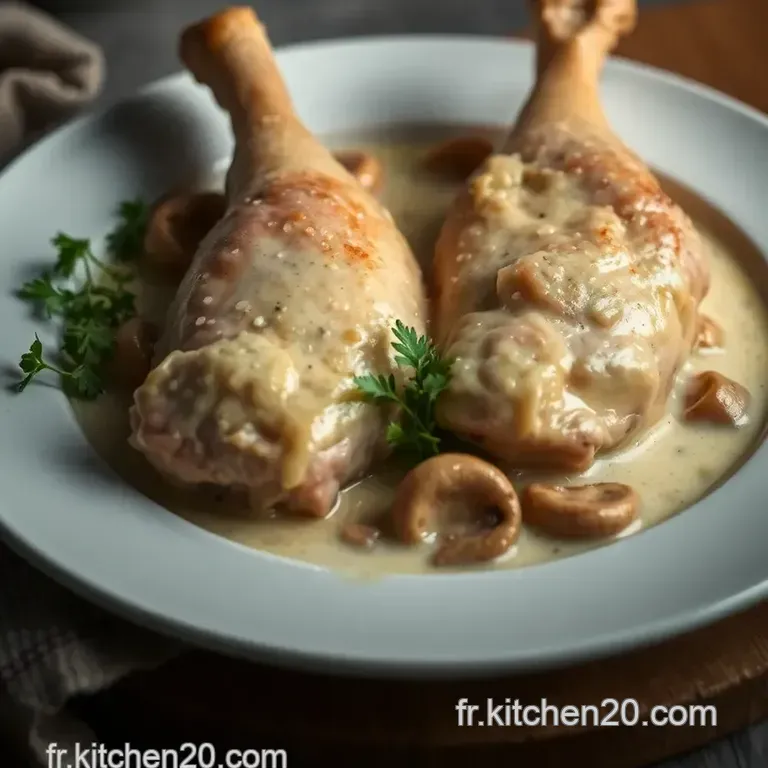 Poulet &Agrave; La Cr&egrave;me Fa&ccedil;on Grand-M&egrave;re presentation