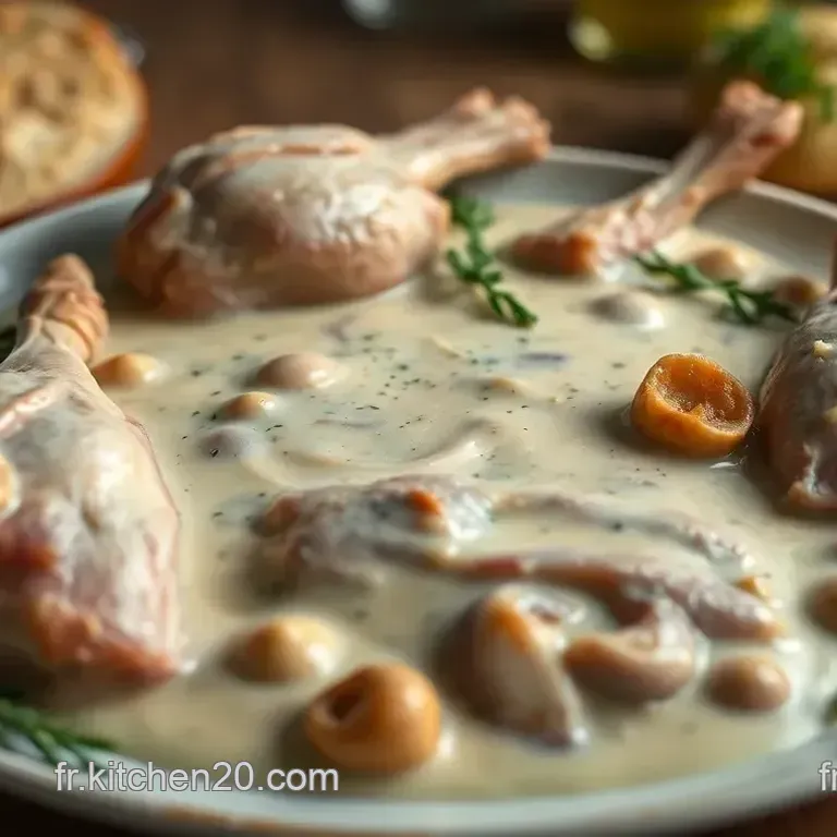 Poulet &agrave; la Cr&egrave;me Fa&ccedil;on Grand-M&egrave;re