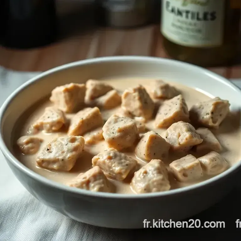 Poulet &agrave; la Cr&egrave;me: Un Classique Fran&ccedil;ais Riches en Saveurs