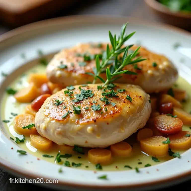 Poulet &agrave; la Dijonnaise Lardons Croustillants Champignons Forestiers Un Air de Bistro Parisien