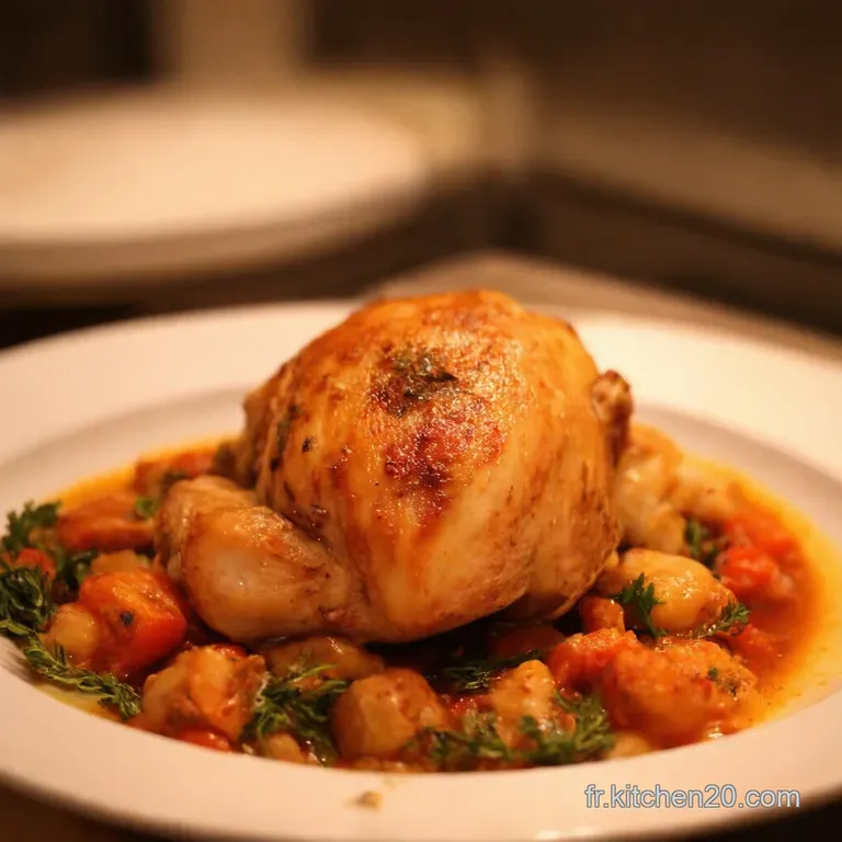 Poulet &Agrave; Lorientale Aux Saveurs Exotiques presentation