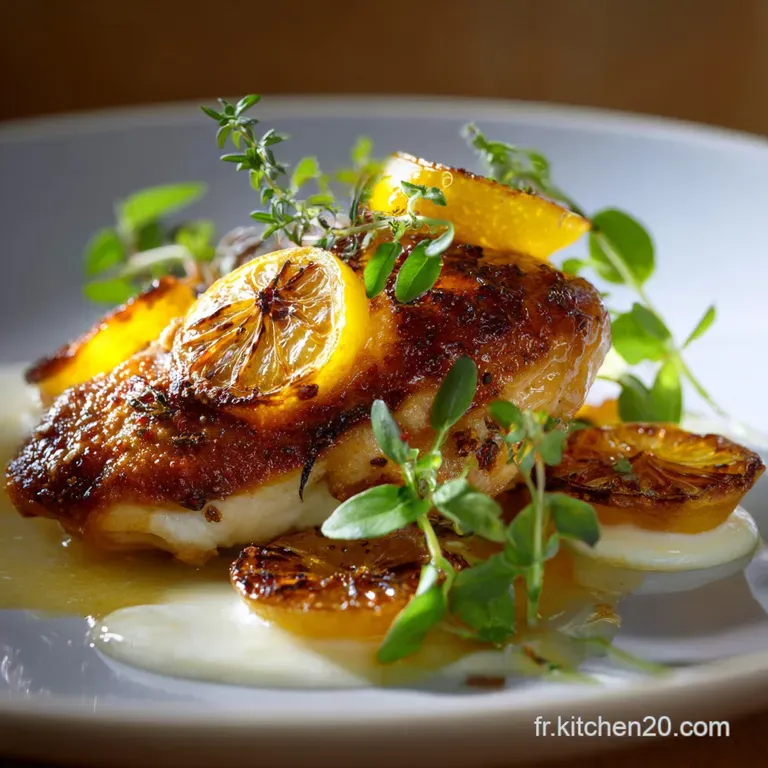 Poulet Au Citron Confit Et Ail R&ocirc;ti Le Secret Dune Volaille Fondante presentation