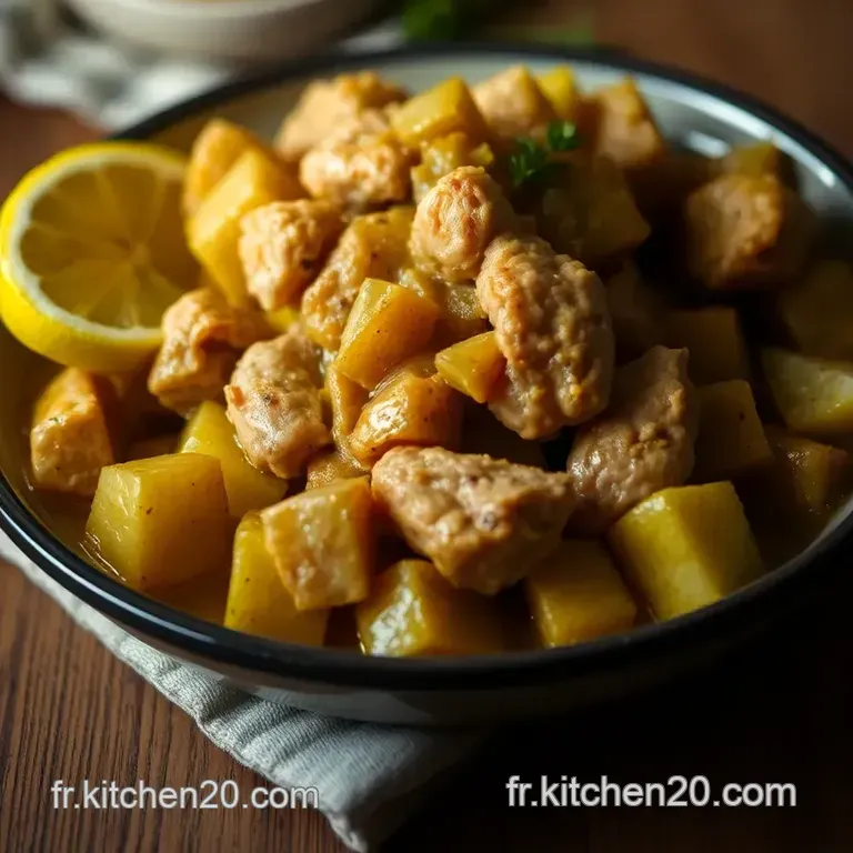 Poulet Au Citron Fa&ccedil;on Tajine De Cyril Lignac presentation