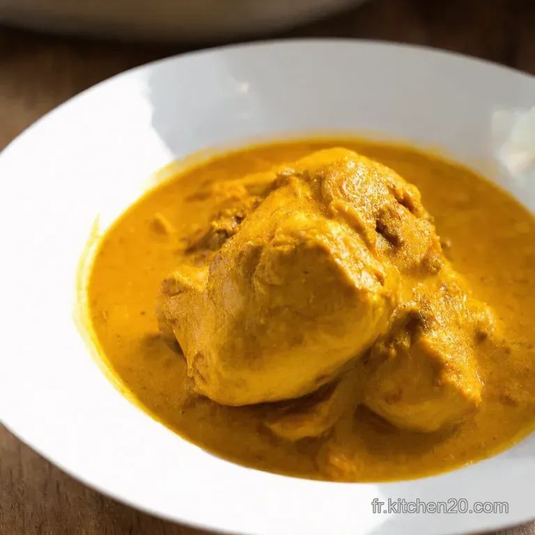 Poulet au Curry Tha&iuml; Cr&eacute;meux &agrave; la Noix de Coco
