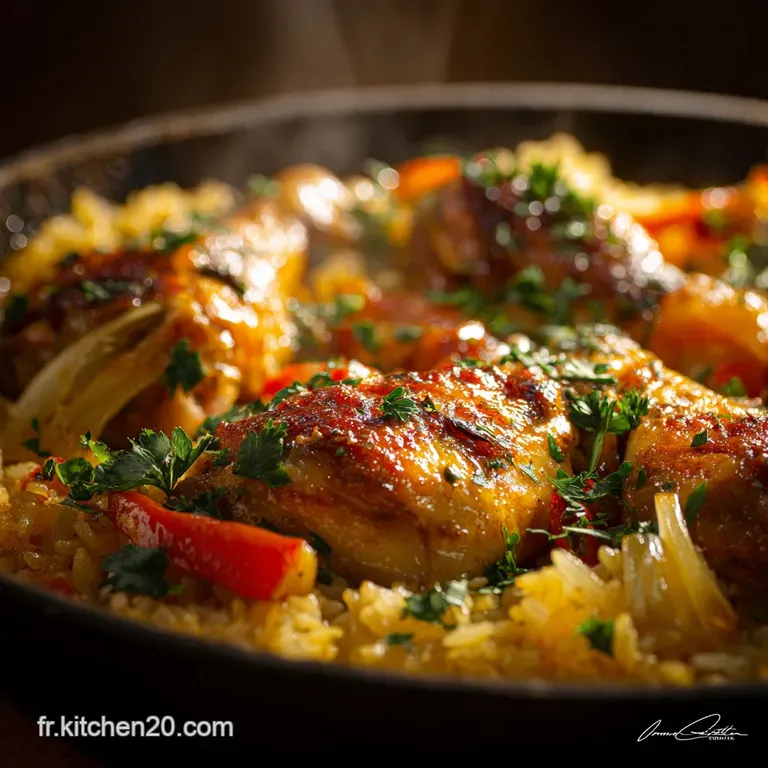Poulet Basquaise Au Riz Complet Le Meilleur Du Sudouest &Eacute;quilibr&eacute; presentation