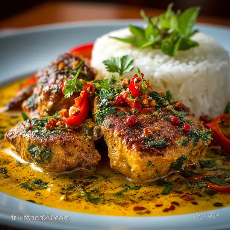 Poulet Au Curry Ultracr&eacute;meux Le Secret De La Douceur Parfum&eacute;e presentation