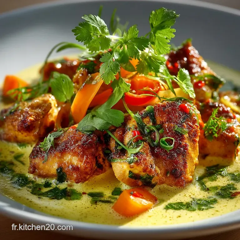 Poulet au Curry UltraCr&eacute;meux Le Secret de la Douceur Parfum&eacute;e