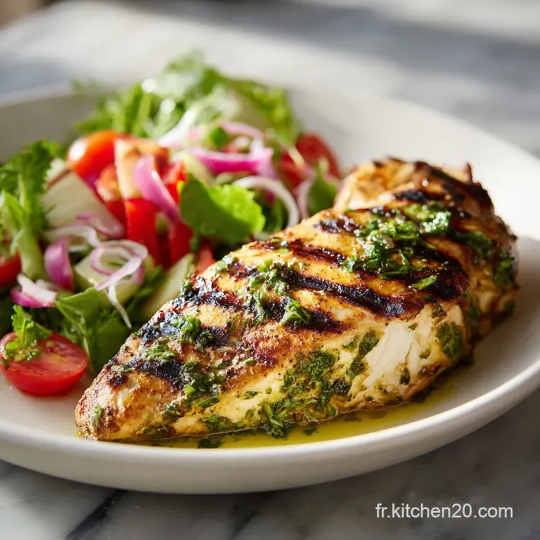 Id&eacute;e de Repas Diet Minceur: Poulet Grill&eacute; L&eacute;ger