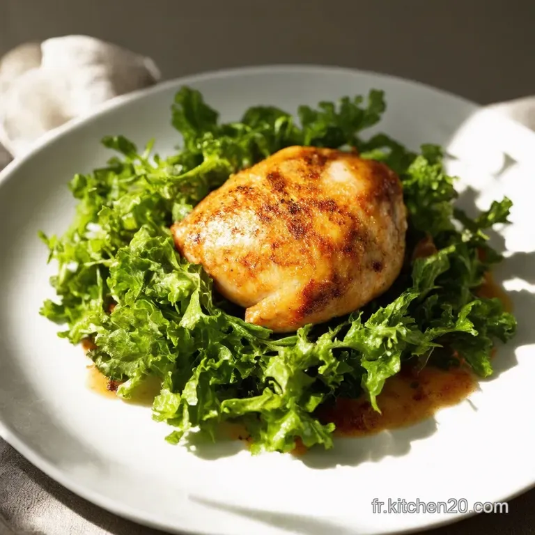 Poulet Saut&eacute; Knorr Lani&egrave;res de Poulet Tendres sur Lit de Mesclun &Eacute;pic&eacute;