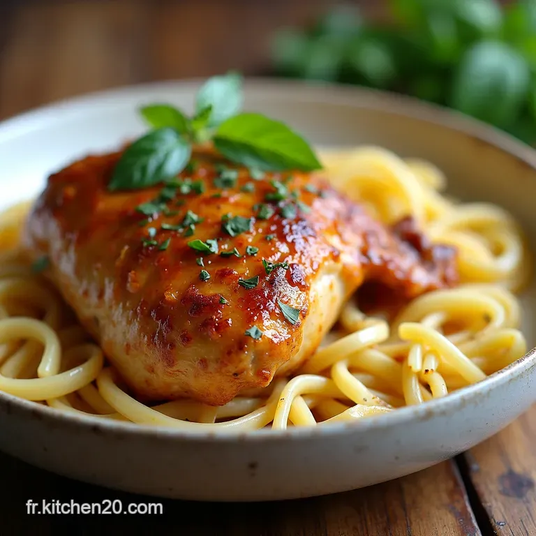 Poulet Toscane Cr&egrave;meux Un Air dItalie en 30 Minutes