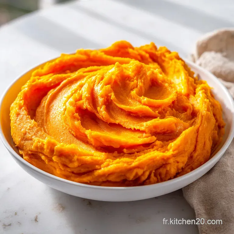 Pur&eacute;e de Patates Douces: Velout&eacute;e et A&eacute;rienne