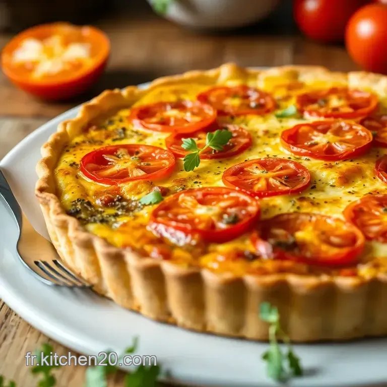 Quiche Au Thon Tomate & Moutarde: La Parisienne! presentation