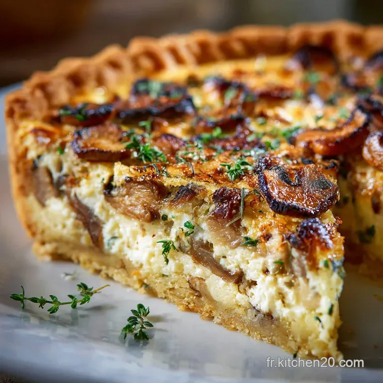 Quiche aux C&egrave;pes et Comt&eacute; Affin&eacute; Le tr&eacute;sor dautomne &agrave; la p&acirc;te parfaite
