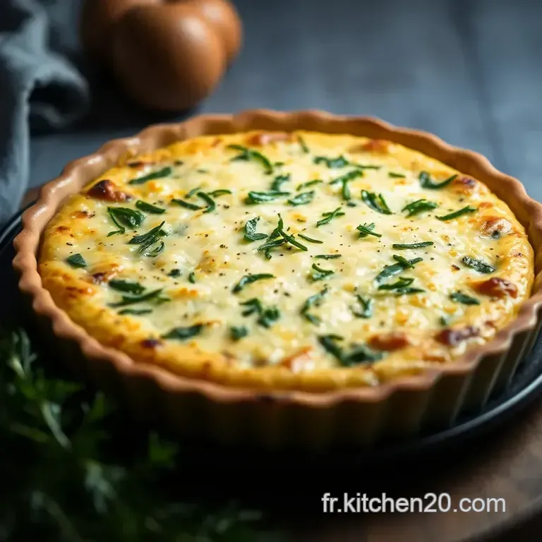 Quiche Aux &Eacute;pinards Et Ch&egrave;vre Fondant &ndash; Un Classique Frais Et Gourmand presentation