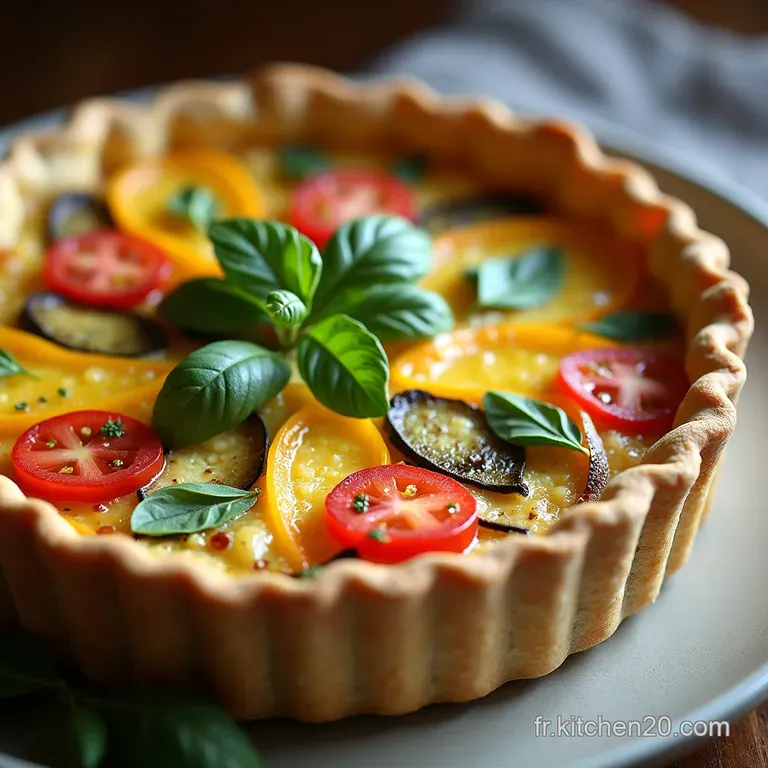La Quiche Proven&ccedil;ale aux Petits L&eacute;gumes d&Eacute;t&eacute; et Basilic Frais