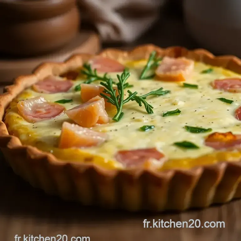 Quiche Saumon &Eacute;pinard : Un D&eacute;lice Cr&eacute;meux &Agrave; La Fran&ccedil;aise presentation