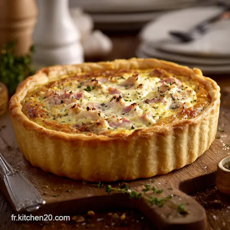 La Quiche Souffl&eacute;e Parisienne Le Triomphe A&eacute;rien Du Jambon Et Du Gruy&egrave;re presentation