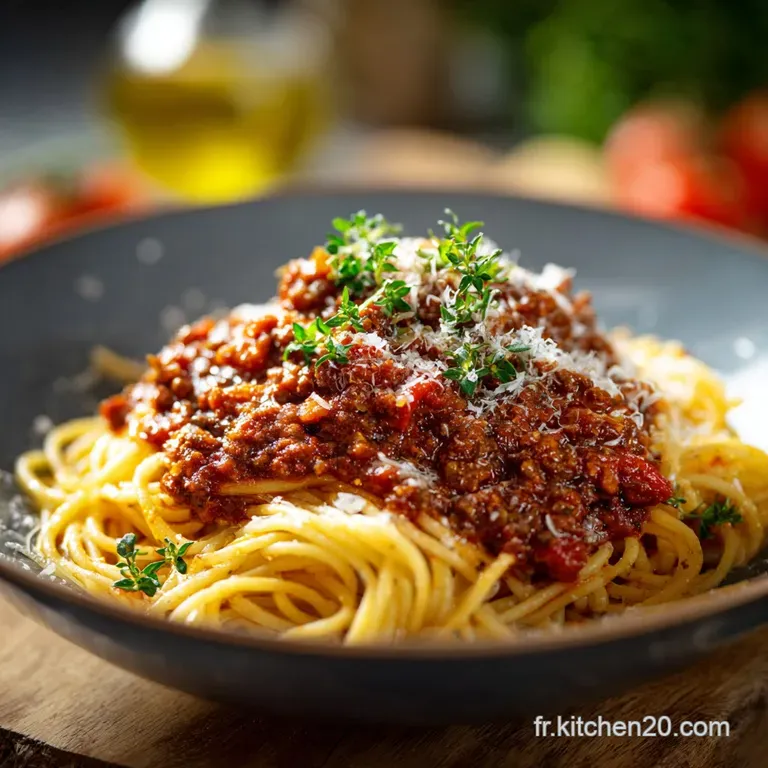 Rago&ucirc;t &Agrave; La Bolognaise Du Chef Lauthentique Recette Mijot&eacute;e presentation